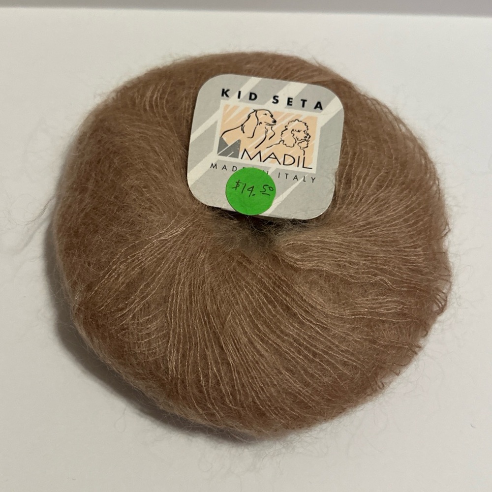 Madil Kid Seta tan yarn. Mohair and silk NWT lot of 2 skeins